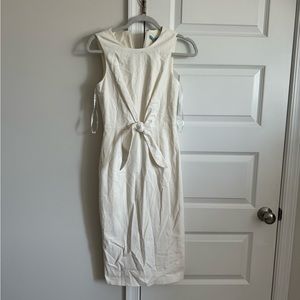 White mid-length dress